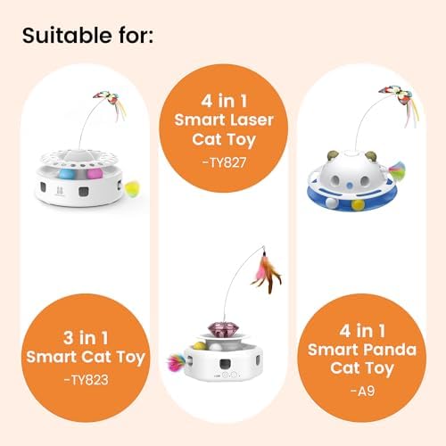 Potaroma 6 Feather Replacements for 3in1 Cat Toy - Image 3