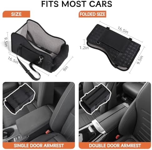TKYZ Center Console Dog Car Seat for Small Dogs,for Car/SUV/Small Truck - Image 6