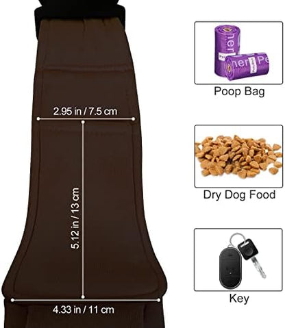 PETLOFT Reversible Dog Cat Sling Carrier, Small Dog Carrier, Adjustable Dog Sling, Hands Free Cross Body Carrier with Collar Hook for Dog/Cat/Bunny up to 11lb (Brown) - Image 6