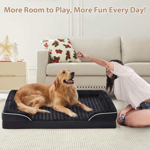 WNPETHOME Orthopedic Washable Dog Bed Large for Senior Dog Cozy Sleep - Image 5