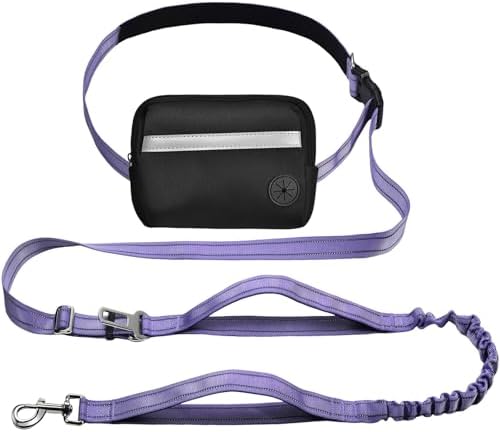 Hands Free Crossbody Bungee Waist Belt Dog Leash for Running by Fidohug