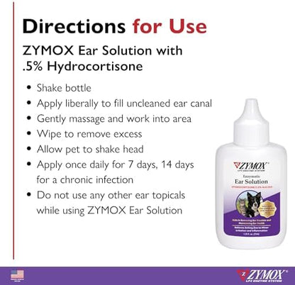 ZYMOX Enzymatic Ear Solution with 0.5-Percent Hydrocortisone - Image 6