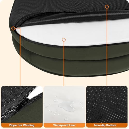 Dwanton Orthopedic Waterproof X-Large Dog Bed Sofa, Gel Memory Foam, 45" - Image 6