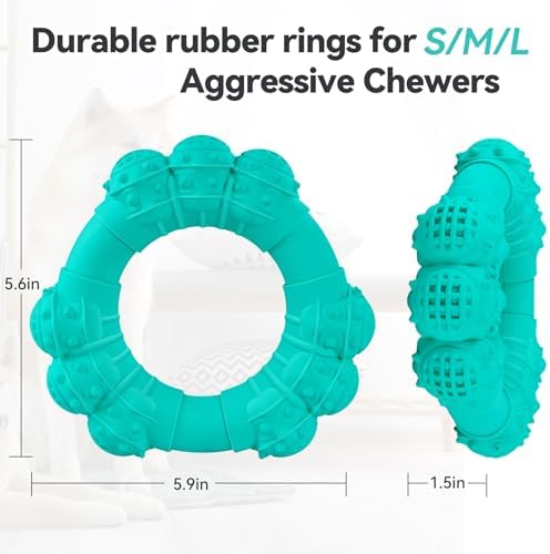Indestructible Dog Chews - Super Duty Chew Toys for Aggressive Dogs, Puppy Teething Relief & Interactive Play - Image 2