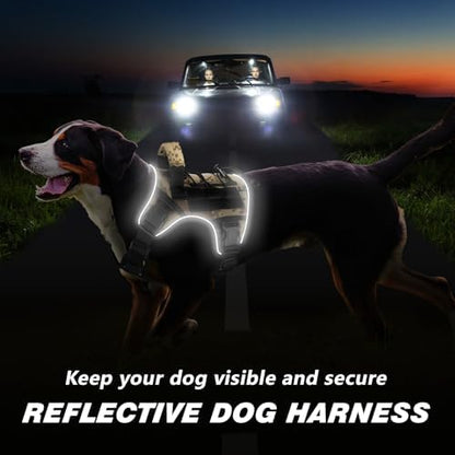 WINGOIN Tactical Dog Harness for Small Dogs,Heavy Duty No Pull Dog Harness - Image 4
