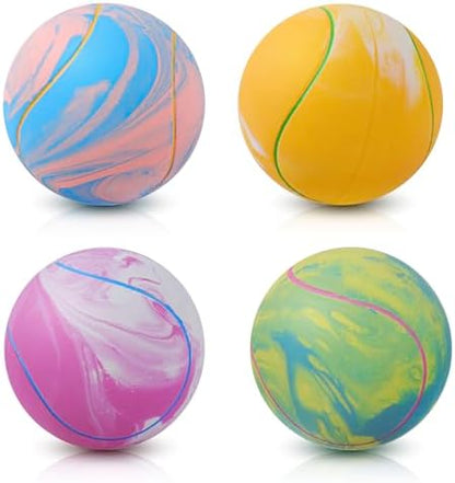 SCHITEC Dog Squeaky Toy Balls, Interactive Tennis Ball for Puppies Small Pet Medium Breed Dogs, Latex Rubber Puppy Fetch Play Toys by SCHITEC