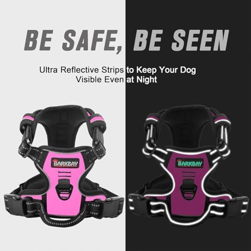 BARKBAY Dog Harness No Pull for Large Dogs Front Back Clips,Dog Vest - Image 5