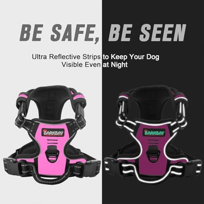 BARKBAY Dog Harness No Pull for Large Dogs Front Back Clips,Dog Vest - Image 5