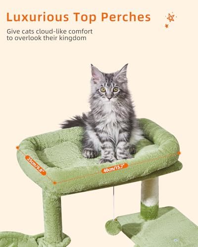 Taoqimiao Cat Tree, 38.5In Cat Tower for Indoor Cats, Suitable for Kittens - Image 3