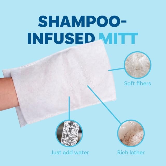 Scrubby Pet No Rinse Pet Wipes | Rinse Free Shampoo Mittens | Dogs & Cats | Bath Wipes - Bathing & Washing Pets, Hypoallergenic | No Rinse Wash Mitt | Grooming, Lather Wipe Dry - Pack of 15 - Image 4