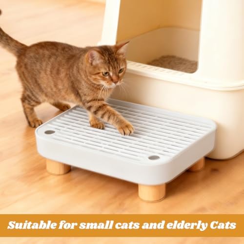 Cat Litter Box Step Ramp, Anti-Tracking Litter Catcher with Scoop - Image 5