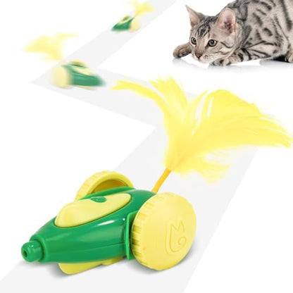Migipaws cat Toy, Automatic Interactive Migicar Toy Like a Mouse, Intelligent Programme, Rechargeable Kitten Toy by MigipawsCreateMoreEnjoymenttoPetsandFamily