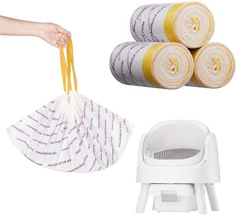 60 Count Heavy Duty Litter Box Liners for Autoscooper 11 Automatic Cat Litter Box, Disposable Trash Bags for Self Cleaning Cat Litter Box by Unknown