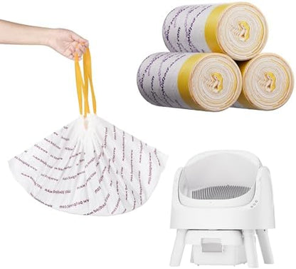 60 Count Heavy Duty Litter Box Liners for Autoscooper 11 Automatic Cat Litter Box, Disposable Trash Bags for Self Cleaning Cat Litter Box by Unknown