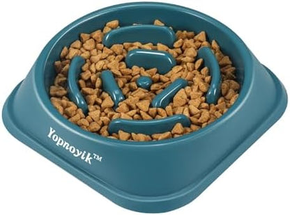 Slow Feeder Dog Bowls for Medium Dogs & Cats by Yopnoyik