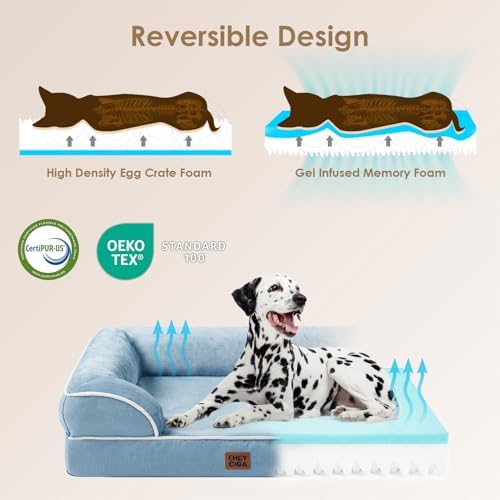 EHEYCIGA Orthopedic Dog Beds Large Sized Dog, Waterproof Washable Pet Bed - Image 4