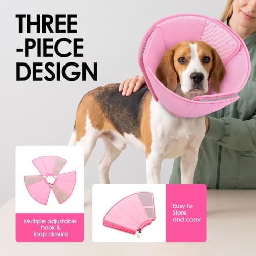 AOFITEE Soft Dog Cone, Adjustable Cones for Dogs After Surgery - Image 3