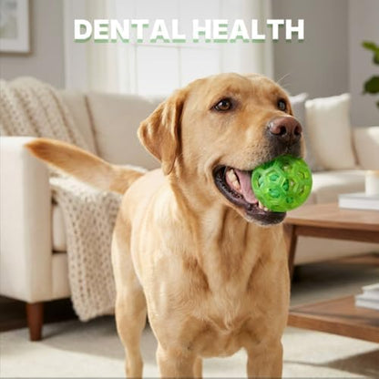 Dog Toy Balls, Dog Ball with Built-in Rope Toys, Dog Chew Toy for Boredom - Image 3