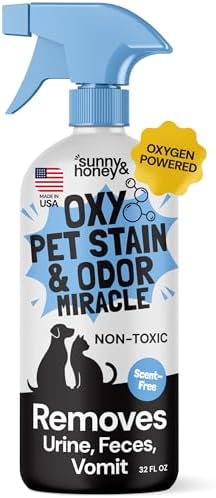 Sunny & Honey Oxy Stain Remover Cleaner Spray, Unscented (32 fl oz) by SunnyHoney