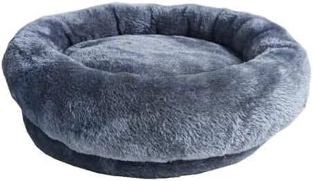 SHENGOCASE Cat Tree Tower Accessories Replacement Parts Round Top Cushion Bed Cover for Cat Perch with Elastic Band (13.8", Grey) - Image 2