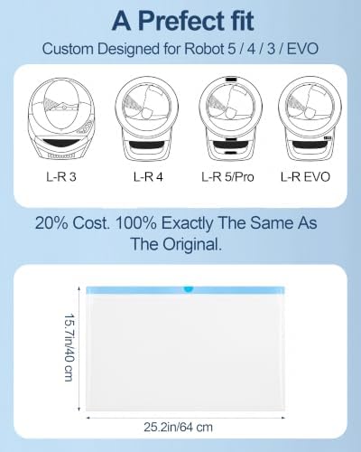 120 Count Automatic Litter Box Liners Compatible with Litter Box Robot - Image 5