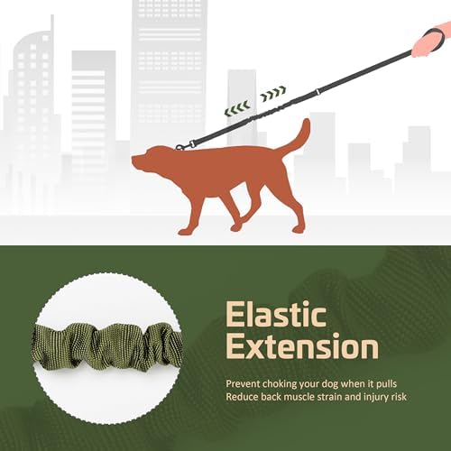 Forestpaw Tactical Dog Leash for Large Dogs, Green, 4-5FT - Image 6