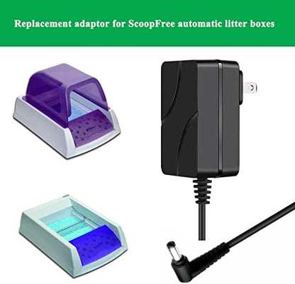 VHBW Replacement for Petsafe ScoopFree Litter Box Power Cord 10Ft Compatible with PetSafe Automatic Self-Cleaning RFA-516 PAL00-14243, PAL00-15342, PAL00-14242 Power Adapter - Image 3