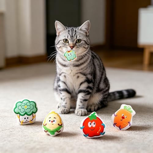 Mini Cat Catnip Toys for Indoor Cats 9 Pack - Image 5