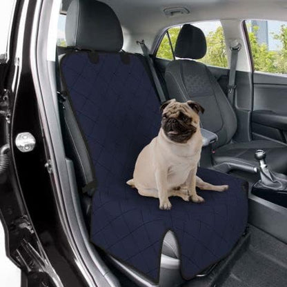 Covers & All Dog Car Front Seat Cover, 260 GSM, Made of Water-Repellent, Tear-Resistant Polyester Fabric, Layered with a 160 GSM Anti-Skid Material (Navy Blue, 24" H X 20" W X 20" D)