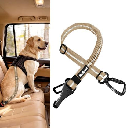 PetBonus Dog Seat Belt for Car, Durable Safe Dog Car Harness for Vehicle by Petbonus