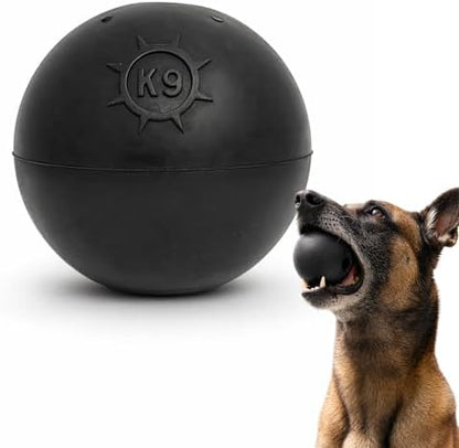 Monster K9 Scout Ball | Virtually Indestructible. Lifetime Guaranteed. | VULCRON™ Natural Rubber | Durable Dog Toy for Aggressive Chewers | Chew & Fetch | Tough, Heavy Duty | Medium & Large Breed, 3" by MonsterK9DogToys