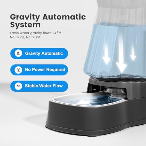 Automatic Dog Water Dispenser, Stainless Steel Bowls Feeder, 100% BPA-Free - Image 2