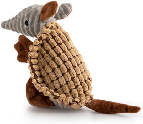 Hollypet Armadillo Squeaky Puppy Dog Toys for Small Medium Dogs, 8" by Hollypet