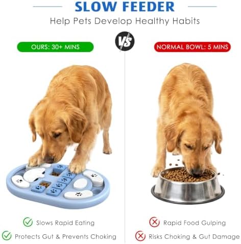 Dog Puzzle Toy, Interactive Treat Dispensing Toys, Grey - Image 3