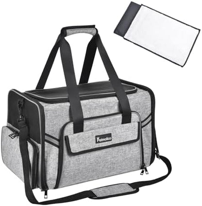 Petmolico Cat Carrier Soft-Sided Airline Approved, Medium, Grey-X862 by Petmolico