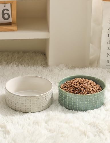 Ceramic Dog Bowls, Dog Food Bowls Water Bowl, 6.5inch Dogs Dishes for Middle and Small Size Dogs, Puppy Plates for Food, White - Image 6