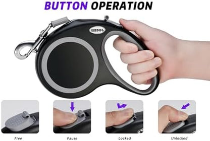 Retractable Dog Leash, 26 Feet Dog Leash for Small to Large Dogs up to 110lbs,Heavy Duty Design with Anti-Slip Handle, One-Handed Quick-Lock Braking System. - Image 3