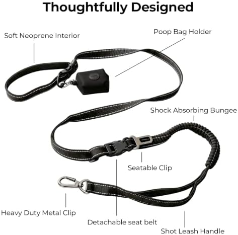 Crossbody & Waist Hands Free Dog Leash for Running Walking - Image 3