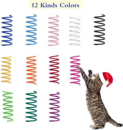 12PCS 12Colors Cat Spring Toys for Indoor Cats - Image 4