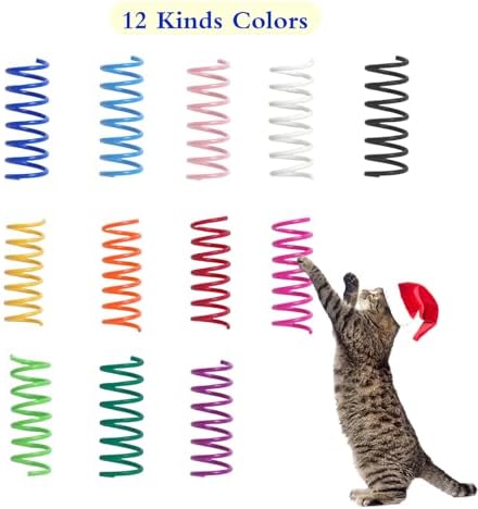 48PCS 12Colors Cat Spring Toys for Indoor Cats - Image 4