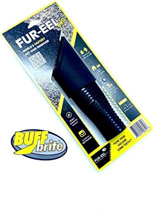 Buff Brite Pet Grooming Tool Fur-EEL FANG PRO Cat & Dog Hair Remover, Black - Image 6