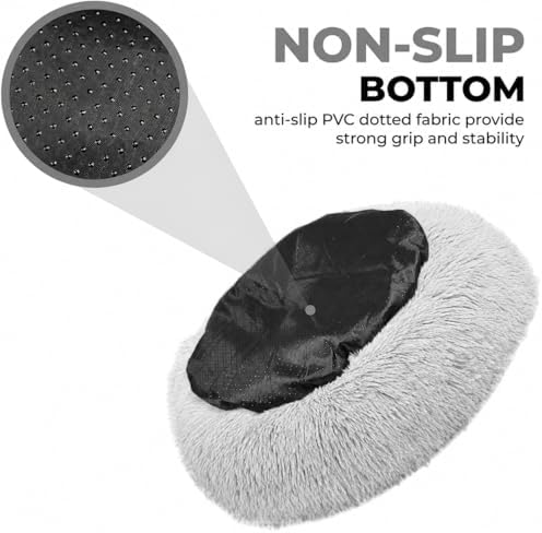 Whiskers & Friends Cat Beds for Indoor Cats & Small Dog, Fluffy Cat Bed - Image 4