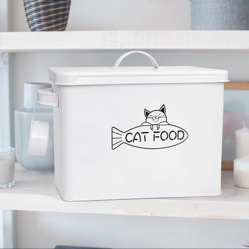 Vumdua Large Dog and Cat Food Storage Container, Farmhouse Pet Food Storage Containers with Lid and Dry Food Scoop, Durable Airtight Cat Container 12-13 lbs Capacity, Great Gift for Pet Owners - Image 5