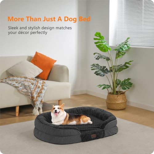 Dwanton Orthopedic Waterproof Medium Dog Bed Sofa, Gel Memory Foam, 36" - Image 2