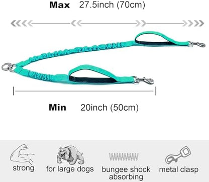 20" Dual Dog Leash Coupler Double Control Padded Handles for 2 Dogs - Image 2
