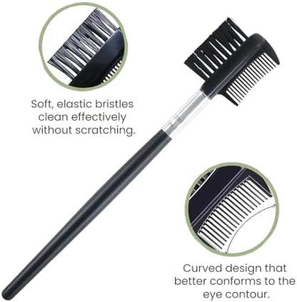 MEDUWEDU 5 Pack Flea & Lice Comb Set for Cats, Dogs & Kids – Stainless Steel Fine Tooth Nit Comb Kit with Double-Sided Tear Stain Remover, Grooming Brush & Peine para Piojos for Thick Hair (Pink) - Image 6