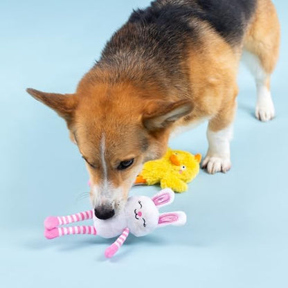 Fringe Studio Plush Dog Toy, 2 Pieces Set, Hoppy GO CLUCKY, Petshop Collection (312064) - Image 3
