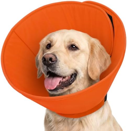 AOFITEE Soft Cone for Large Dogs, Adjustable Dog Cones to Stop Licking by AOFITEE