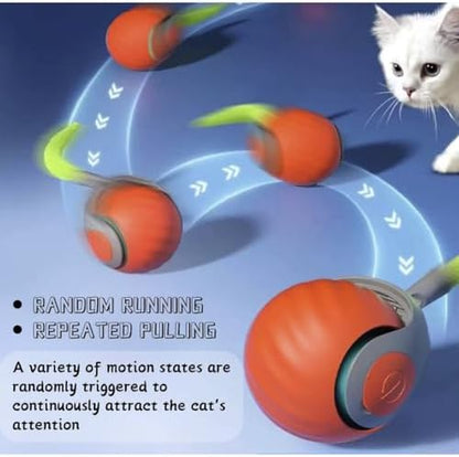 Speediest Tail 2.0 Cat Toy,Interactive CatToy,CatToys for Indoor Cats,Chewie Viral Cat Ball,Adjustable Sports Rolling Toy,Electric Rolling Ball Christmas Birthday Gift for Pets - Image 5