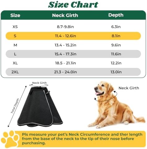 Soft Dog Cone Collar,Adjustable Elizabethan Anti-Lick Pet Recovery Collar - Image 6